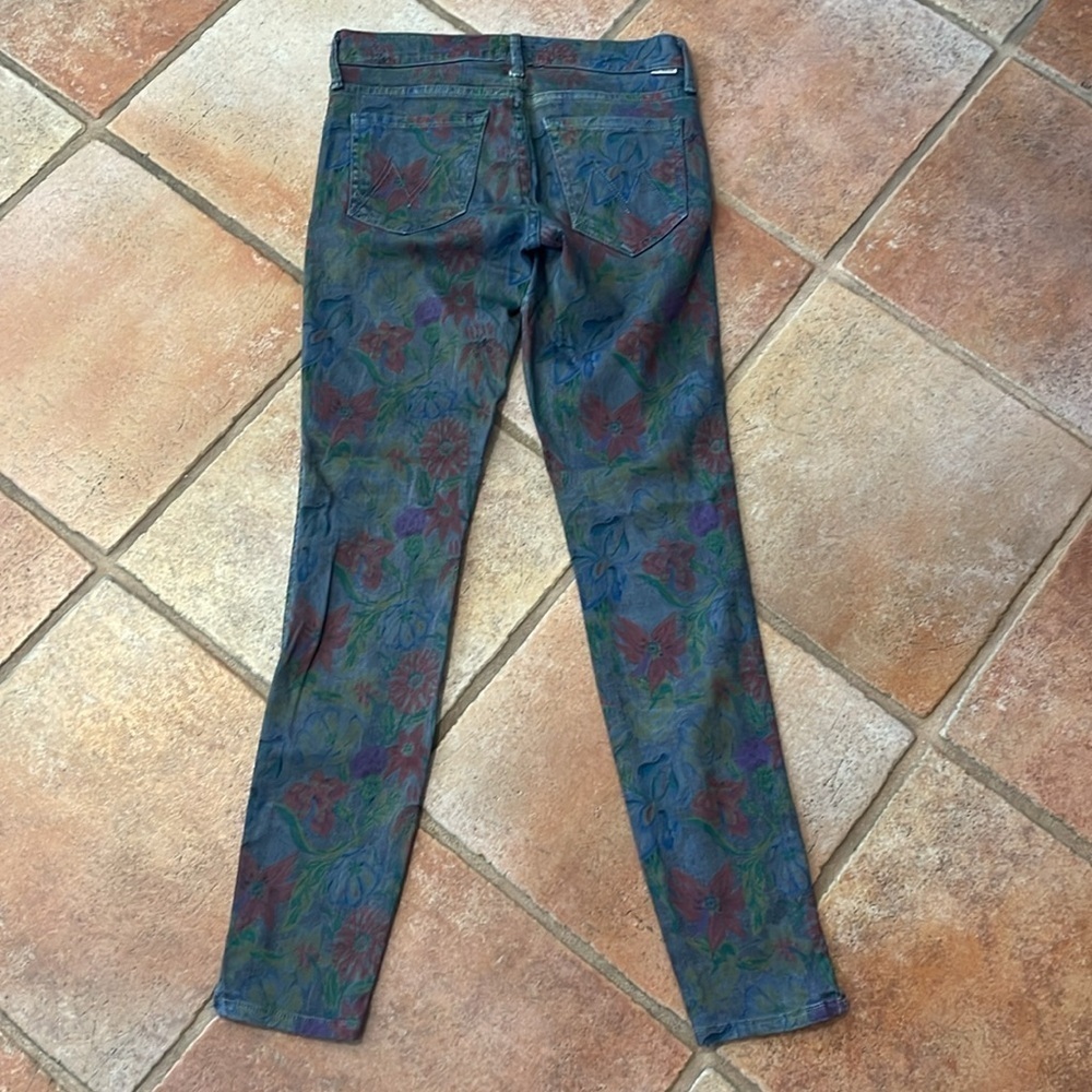 MOTHER Jeans THE VAMP Ghosts & Roses jeans size 24 - Picture 5 of 6